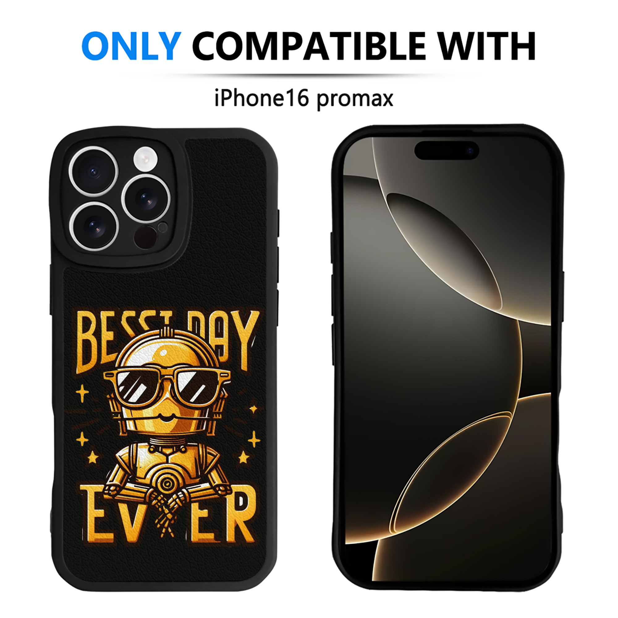 （画像用） スター・ウォーズ Star Wars 【iPhone 16シリーズ対応】シリコンスマホケース（レザー調） 材質：シリコン